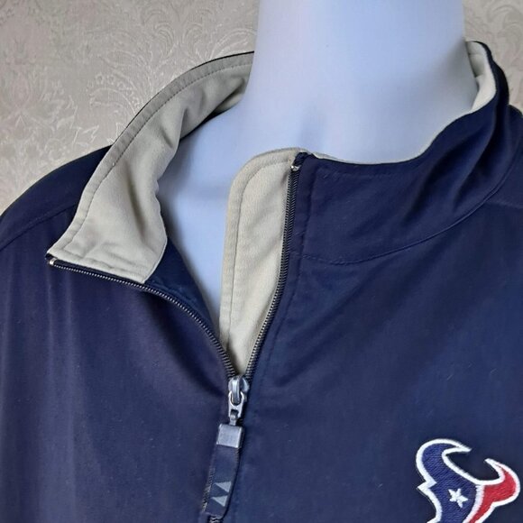 Greg Norman XL Houston Texans 1/4 Zip Navy Blue Pullover Moisture Wicking EUC - Picture 5 of 13